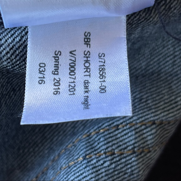 Gap 1969 Cuffed Jean Shorts Size 25 - Picture 7 of 9